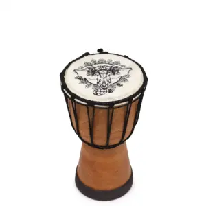 Elephant Wide Top Djembe Drum – 20cm | www.artisangoods.co.uk 3