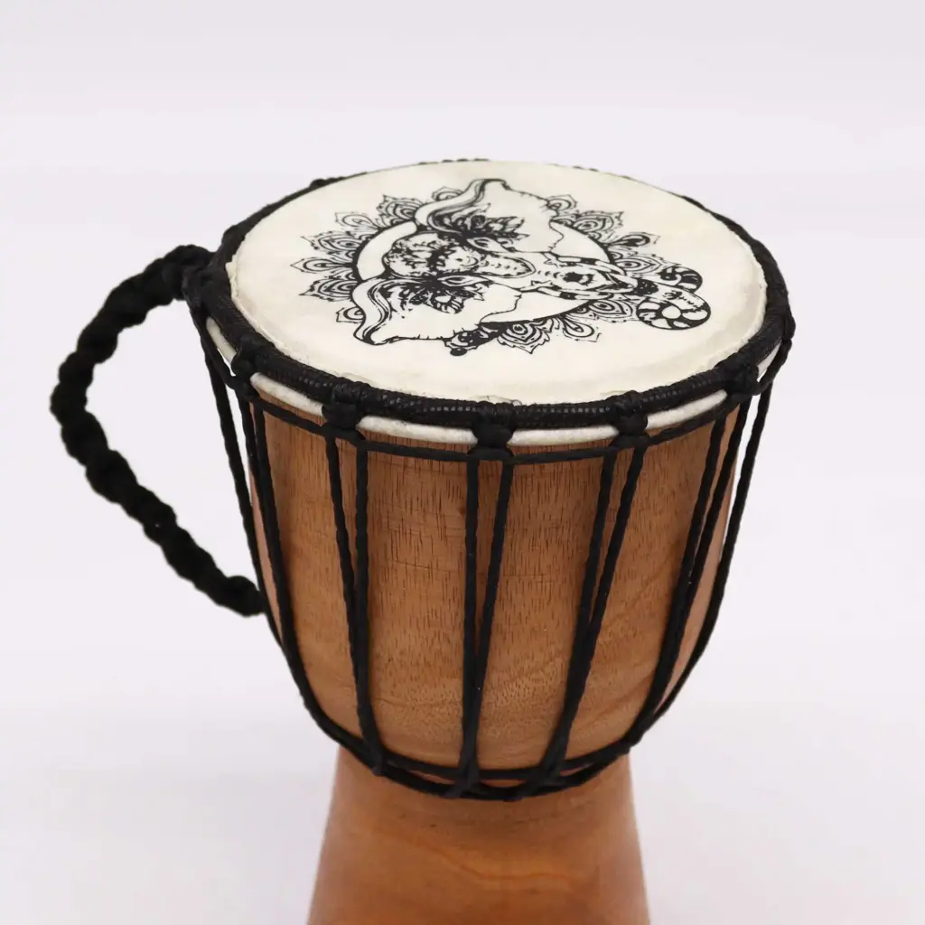 Elephant Wide Top Djembe Drum – 20cm | www.artisangoods.co.uk 2