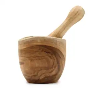 Ergo Teak Pestal & Morter Small | www.artisangoods.co.uk 1