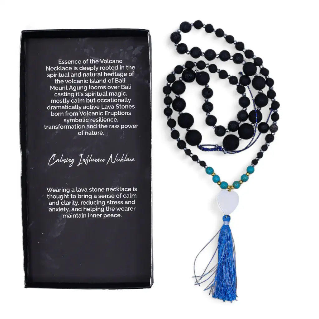 Essence of the Volcano Necklace – Calming Influence | www.artisangoods.co.uk