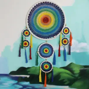 Extra Large Dreamcatcher – Vivid Rainbow | www.artisangoods.co.uk 7