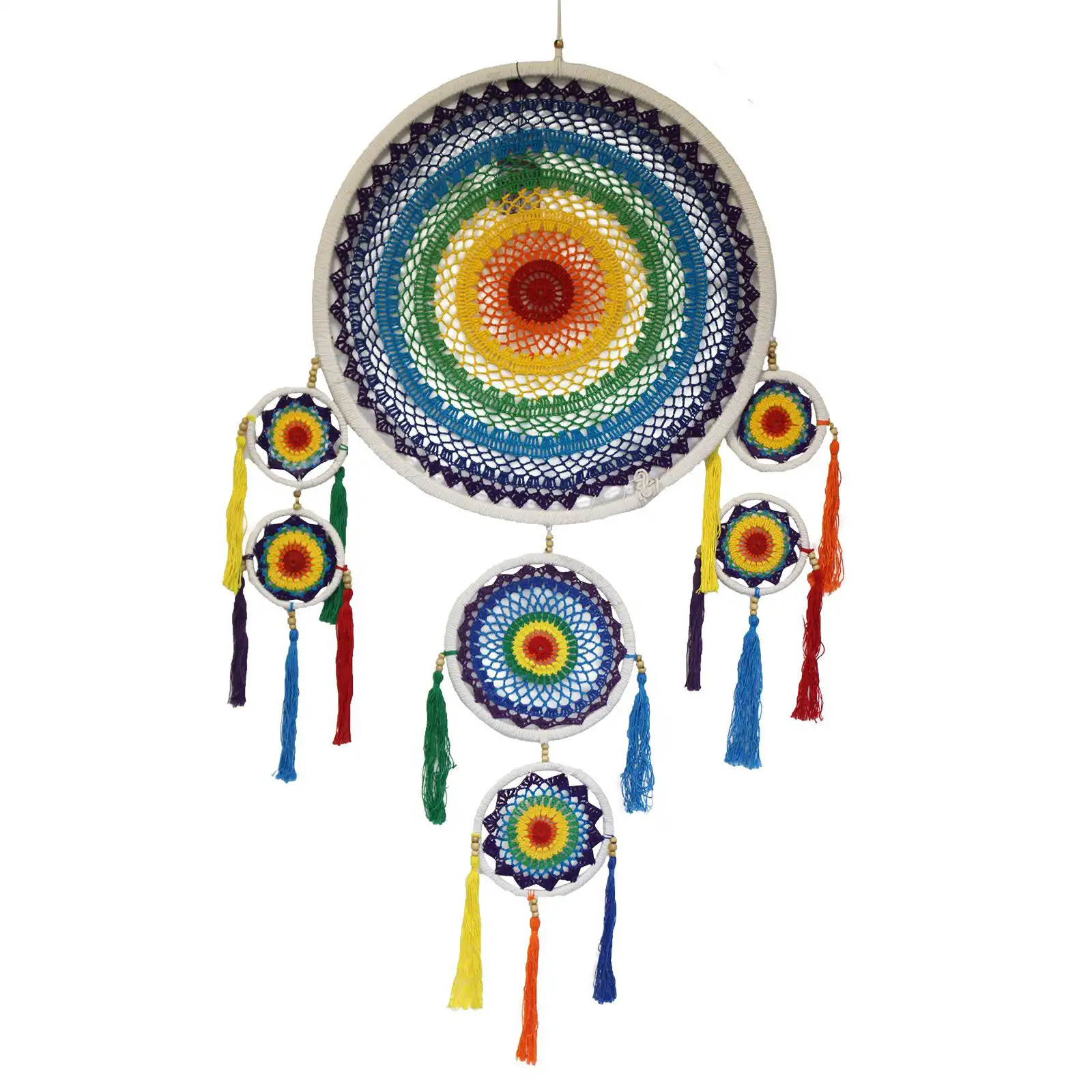 Extra Large Dreamcatcher – Vivid Rainbow | www.artisangoods.co.uk 2 Extra Large Dreamcatcher – Vivid Rainbow | www.artisangoods.co.uk 1