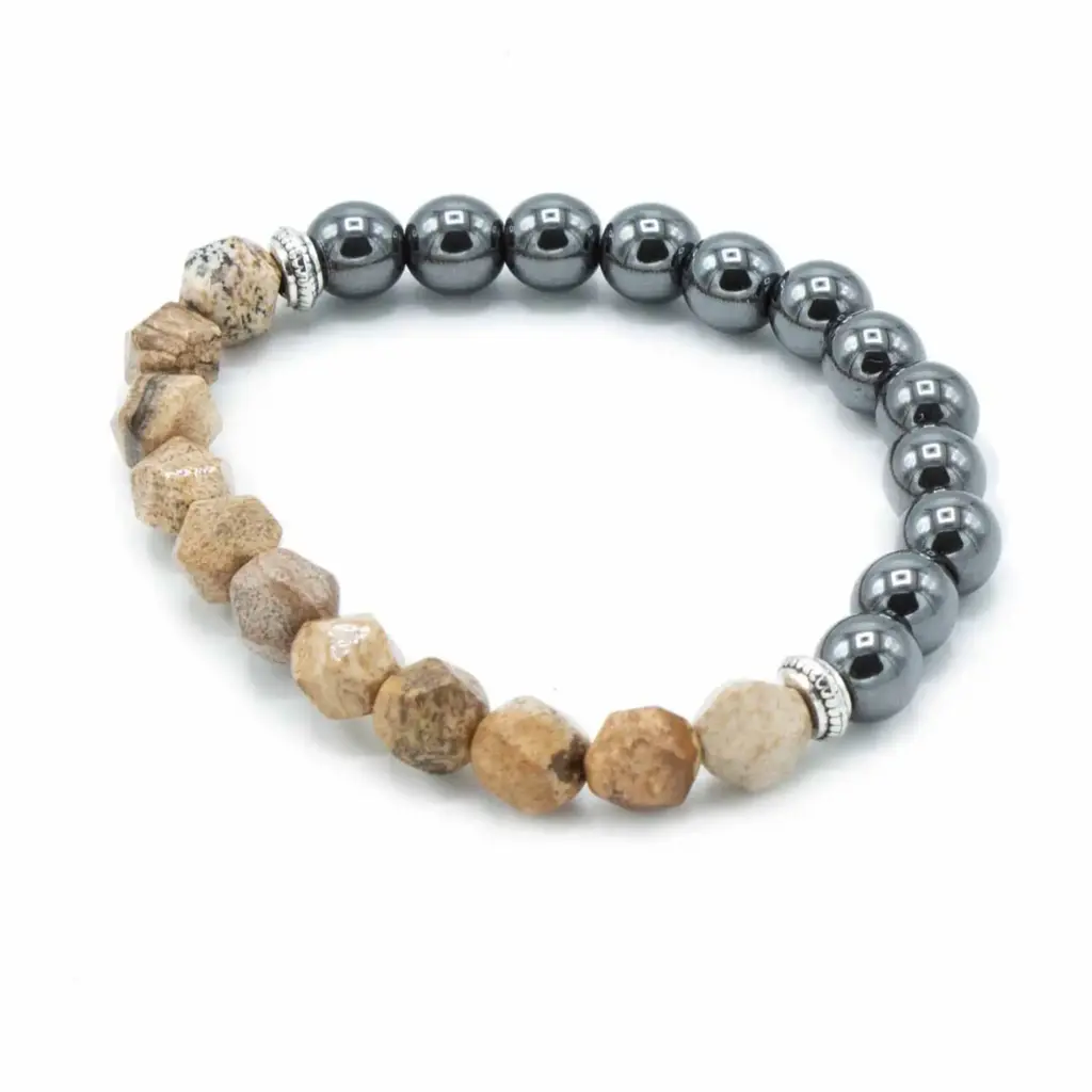 Faceted Gemstone Bracelet – Magnetic Picture Jasper | www.artisangoods.co.uk 2 Faceted Gemstone Bracelet – Magnetic Picture Jasper | www.artisangoods.co.uk 2