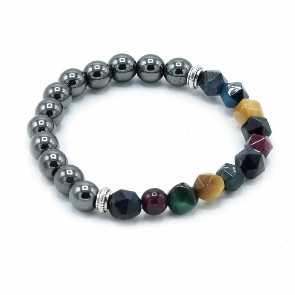 Faceted Gemstone Bracelet – Magnetic Rainbow | www.artisangoods.co.uk 2
