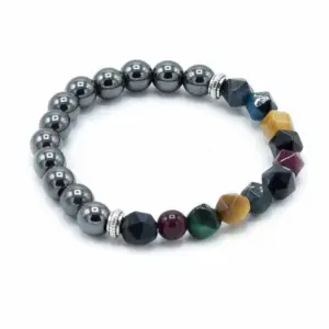 Faceted Gemstone Bracelet – Magnetic Rainbow | www.artisangoods.co.uk 2