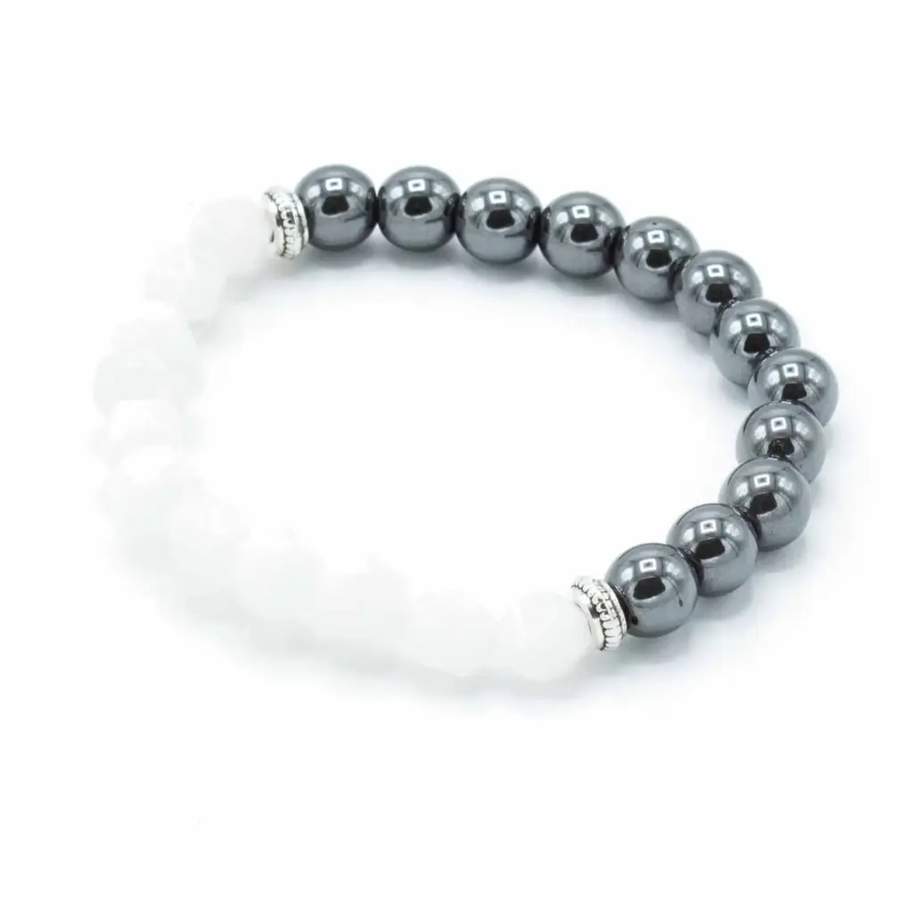 Faceted Gemstone Bracelet – Magnetic Rock Quartz | www.artisangoods.co.uk 2