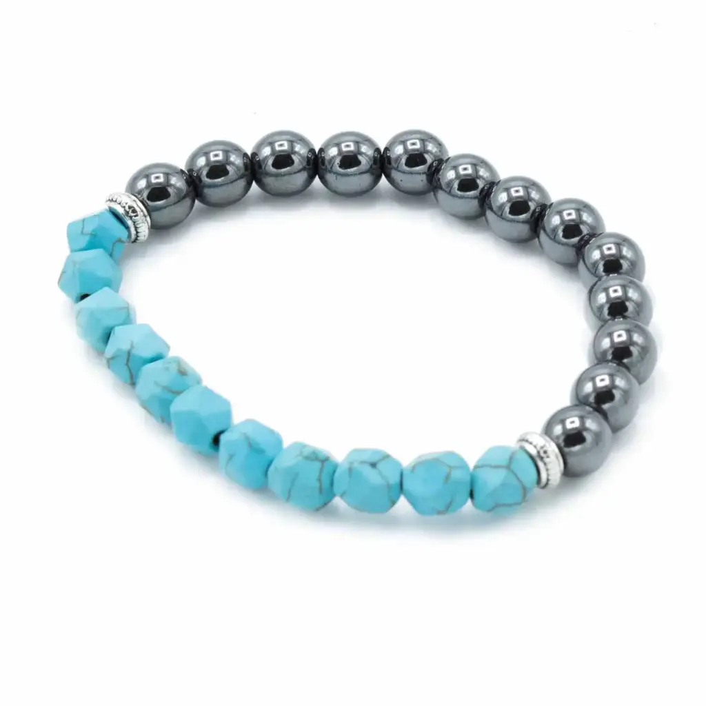 Faceted Gemstone Bracelet – Magnetic Turquoise | www.artisangoods.co.uk 2 Faceted Gemstone Bracelet – Magnetic Turquoise | www.artisangoods.co.uk 2