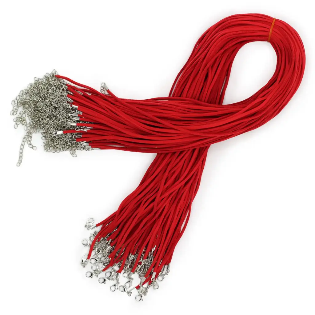 Faux Leather Pendant Cord – 2.5mm x 55cm – Red A056 | www.artisangoods.co.uk 2 Faux Leather Pendant Cord – 2.5mm x 55cm – Red A056 | www.artisangoods.co.uk 2