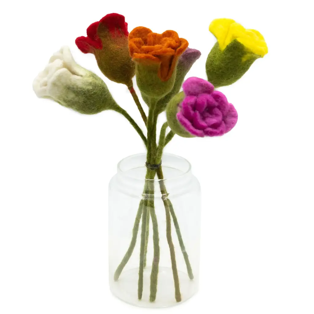 Felt Flowers – Roses (assorted colours) | www.artisangoods.co.uk