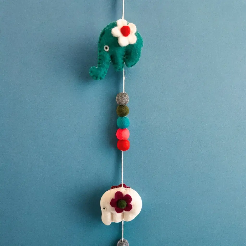 Felt Wall Hanging -Elephants (random colours) | www.artisangoods.co.uk 6 Felt Wall Hanging -Elephants (random colours) | www.artisangoods.co.uk 6