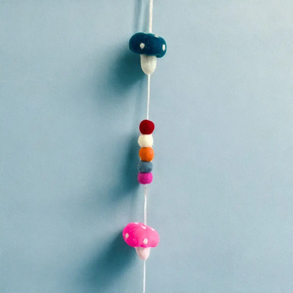 Felt Wall Hanging  – Mushrooms (random colours) | www.artisangoods.co.uk 6