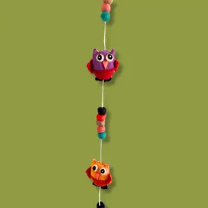 Felt Wall Hanging  -Owls (random colours) | www.artisangoods.co.uk 5