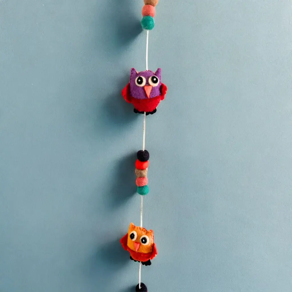 Felt Wall Hanging -Owls (random colours) | www.artisangoods.co.uk 6 Felt Wall Hanging -Owls (random colours) | www.artisangoods.co.uk 6