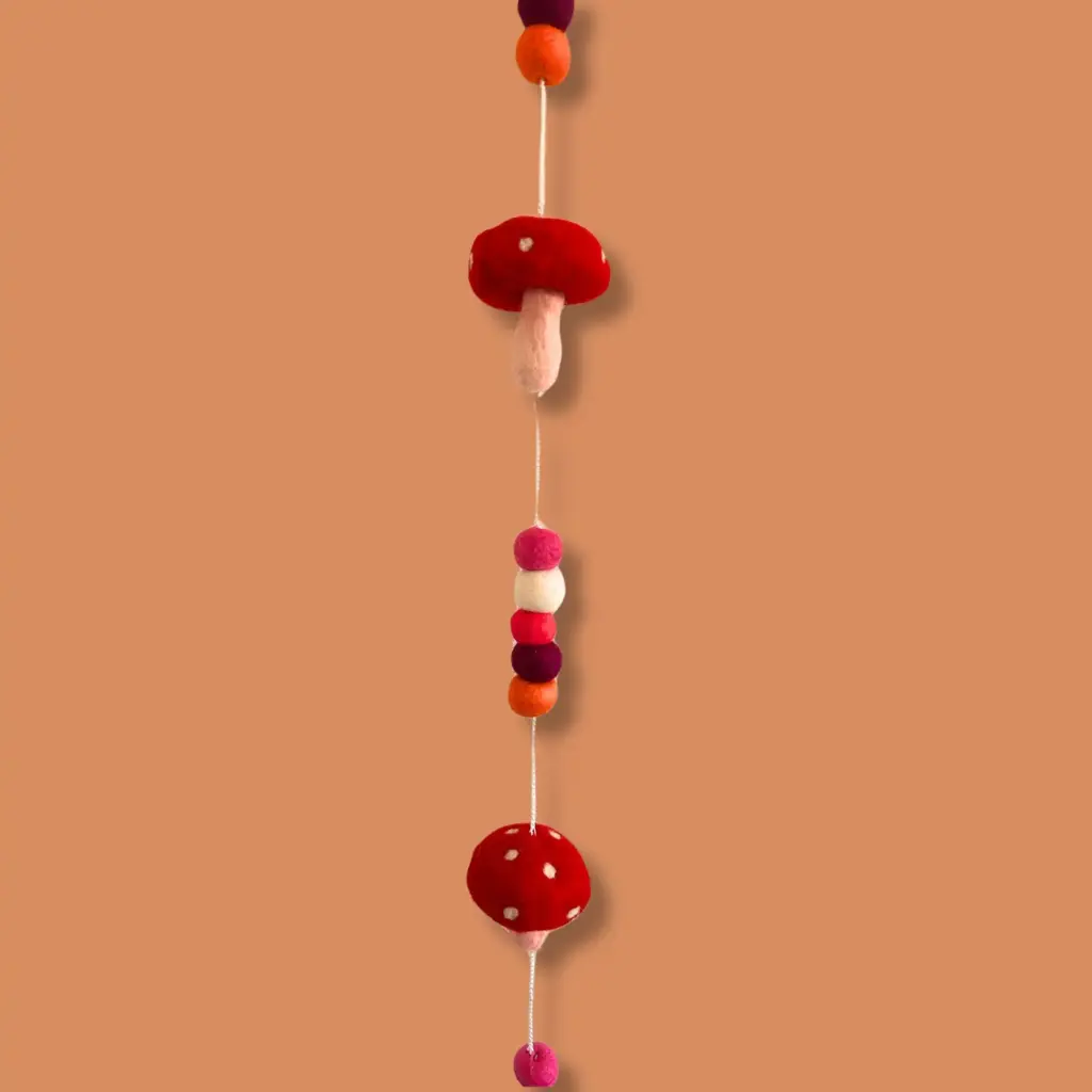 Felt Wall Hanging  – Redtop Mushrooms | www.artisangoods.co.uk 6