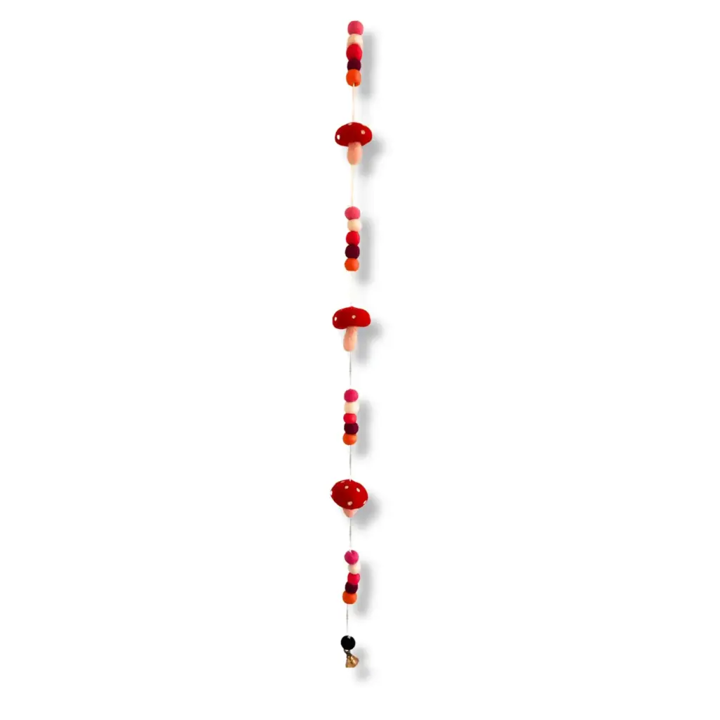 Felt Wall Hanging  – Redtop Mushrooms | www.artisangoods.co.uk 4