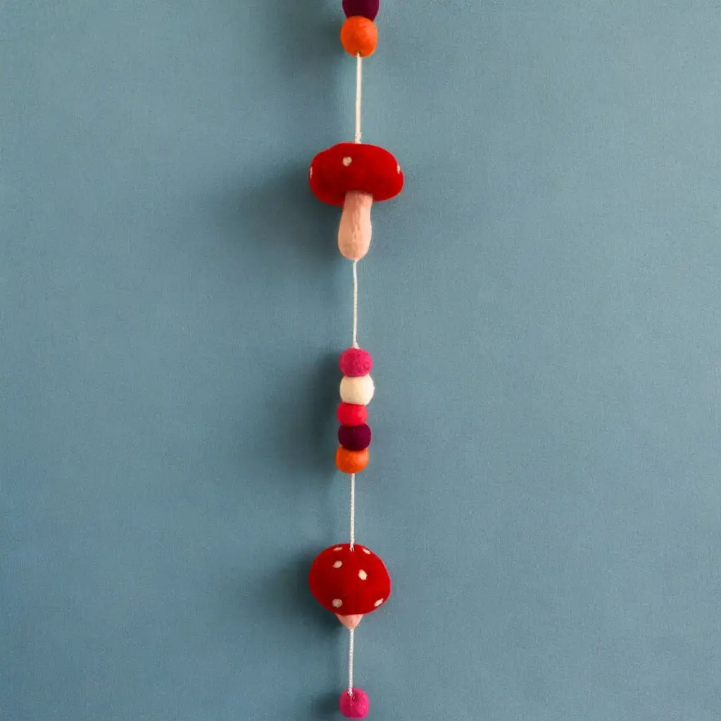 Felt Wall Hanging  – Redtop Mushrooms | www.artisangoods.co.uk 3