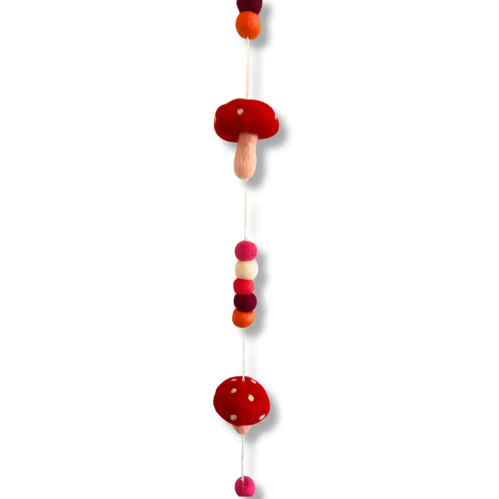 Felt Wall Hanging  – Redtop Mushrooms | www.artisangoods.co.uk 2