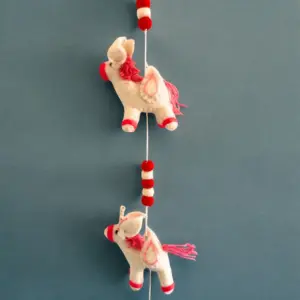 Felt Wall Hanging  – Unicorns | www.artisangoods.co.uk 7