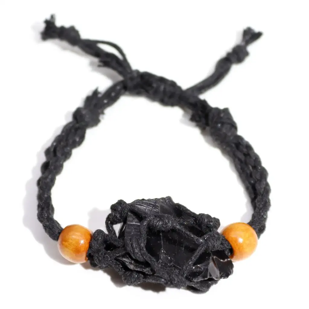 Gemstone Bracelet Cord – Black | www.artisangoods.co.uk 3