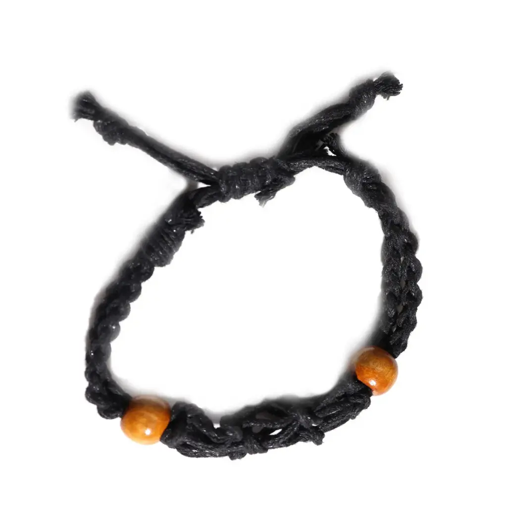 Gemstone Bracelet Cord – Black | www.artisangoods.co.uk 2