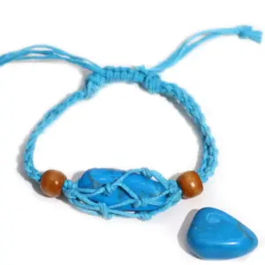 Gemstone Bracelet Cord – Blue | www.artisangoods.co.uk 3
