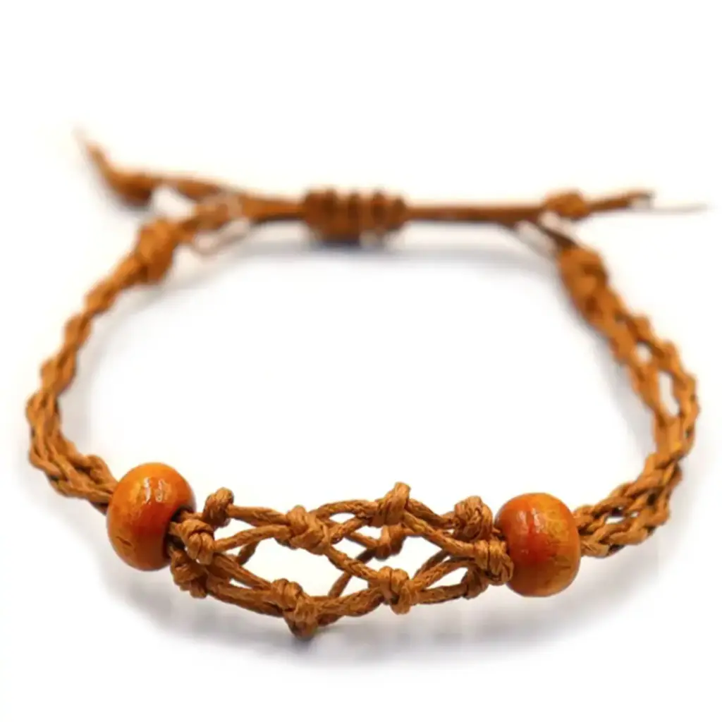 Gemstone Bracelet Cord – Brown | www.artisangoods.co.uk 3