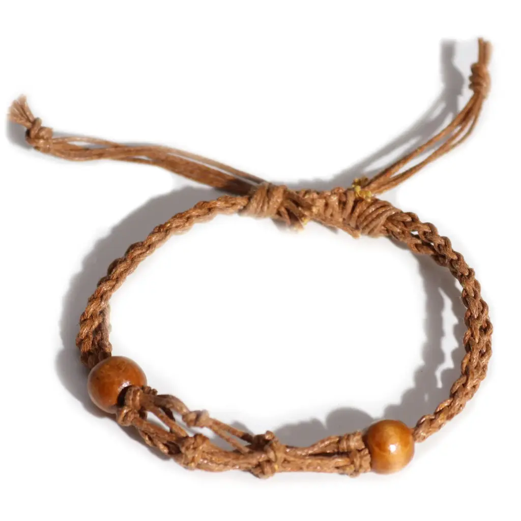 Gemstone Bracelet Cord – Brown | www.artisangoods.co.uk