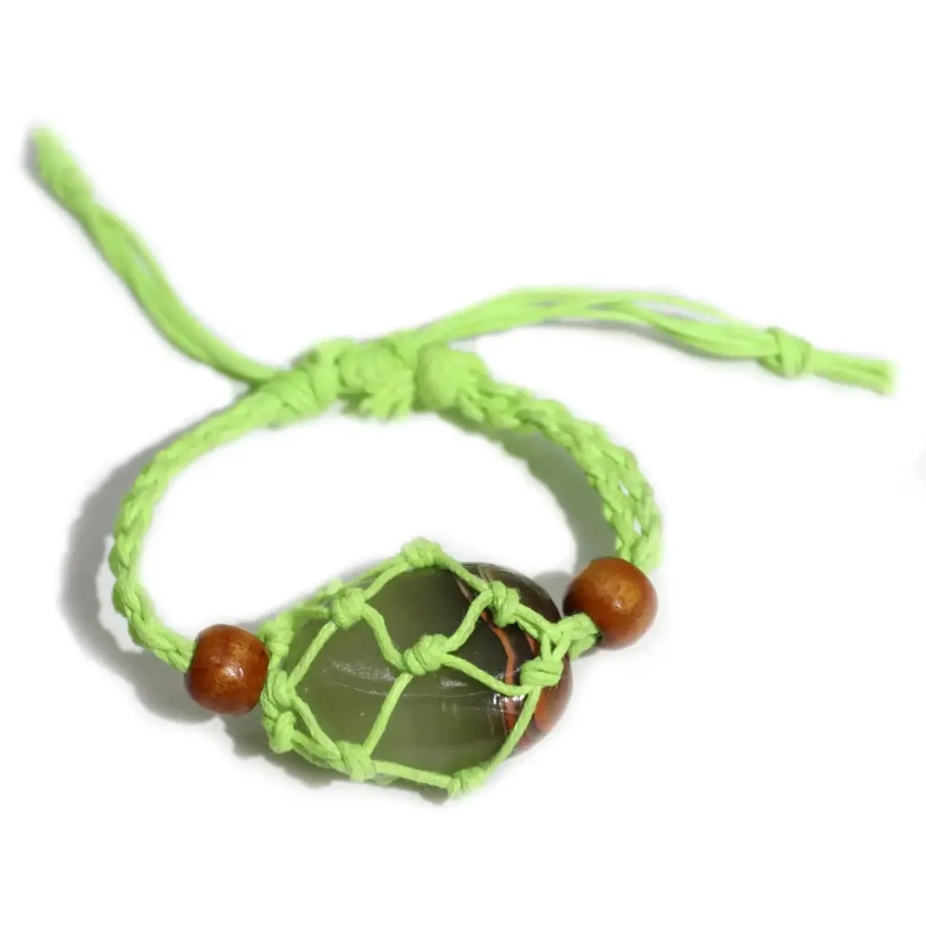 Gemstone Bracelet Cord – Green | www.artisangoods.co.uk 3