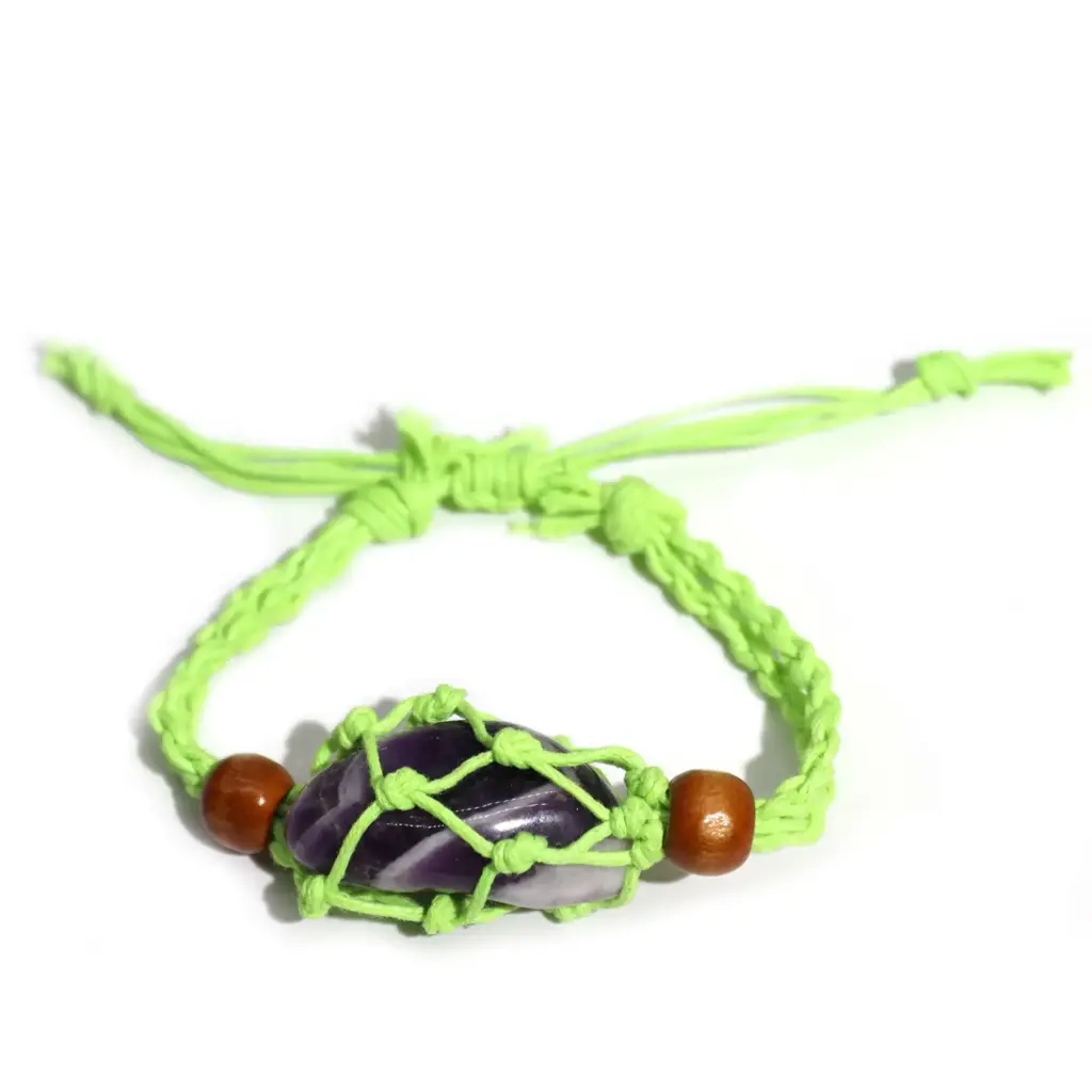 Gemstone Bracelet Cord – Green | www.artisangoods.co.uk 2