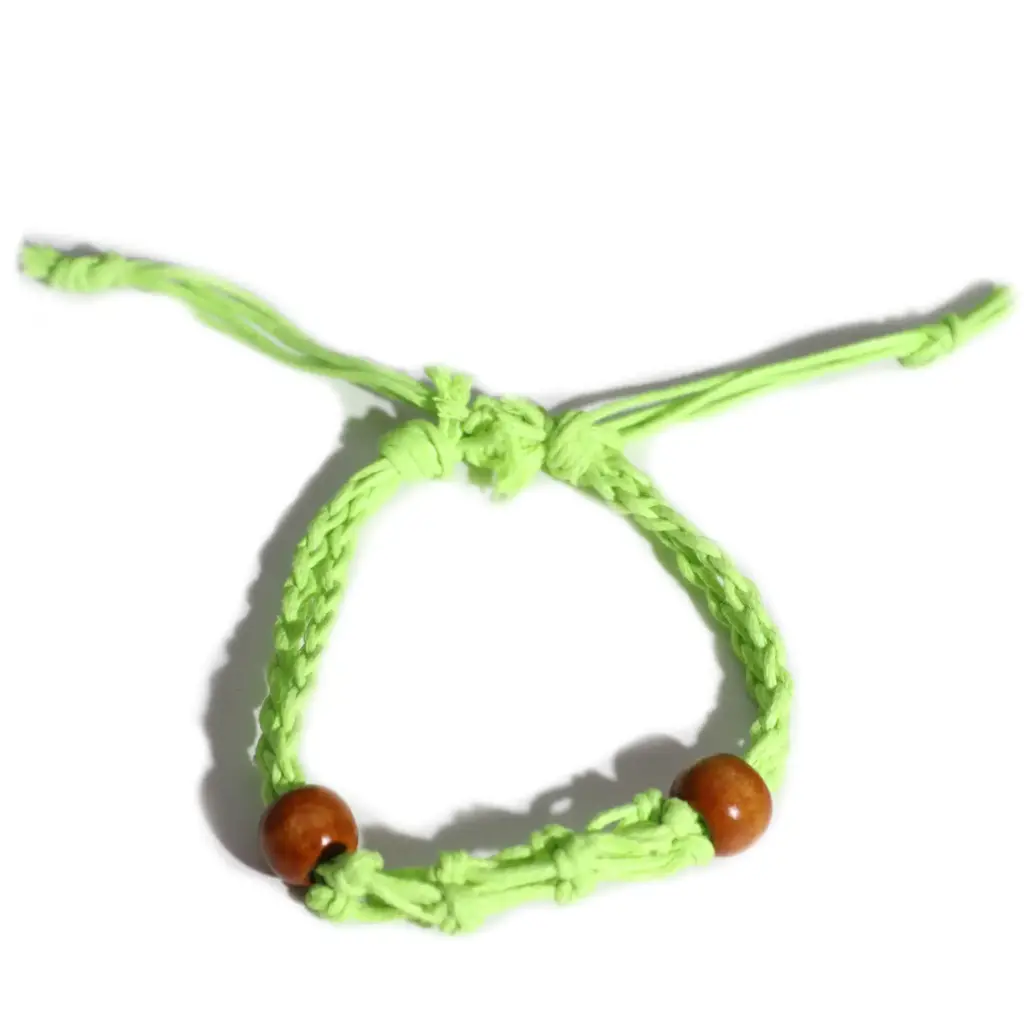 Gemstone Bracelet Cord – Green | www.artisangoods.co.uk