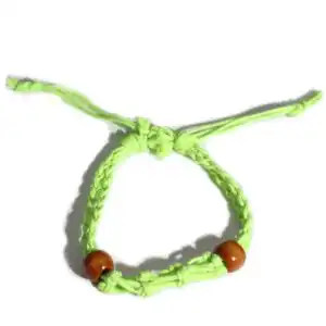 Gemstone Bracelet Cord – Green | www.artisangoods.co.uk 1