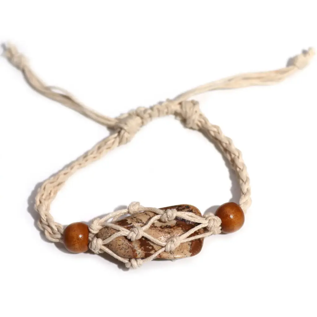 Gemstone Bracelet Cord- Natural | www.artisangoods.co.uk