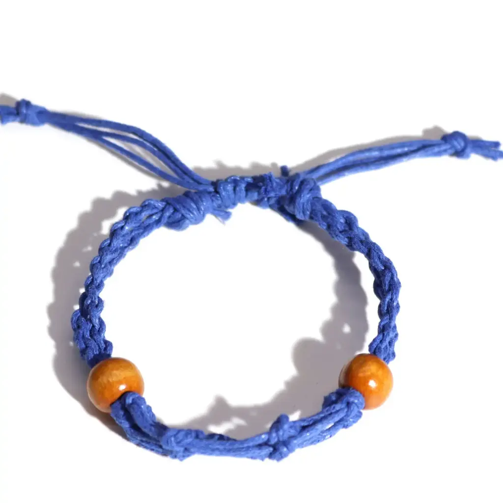 Gemstone Bracelet Cord – Navy | www.artisangoods.co.uk
