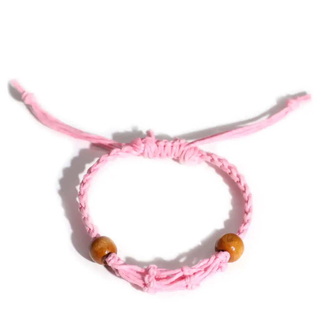 Gemstone Bracelet Cord – Pink | www.artisangoods.co.uk