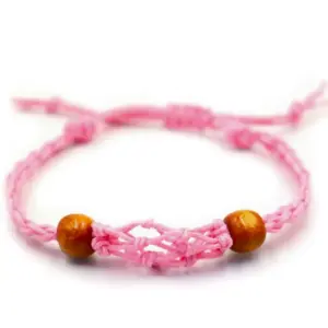 Gemstone Bracelet Cord – Pink | www.artisangoods.co.uk 3