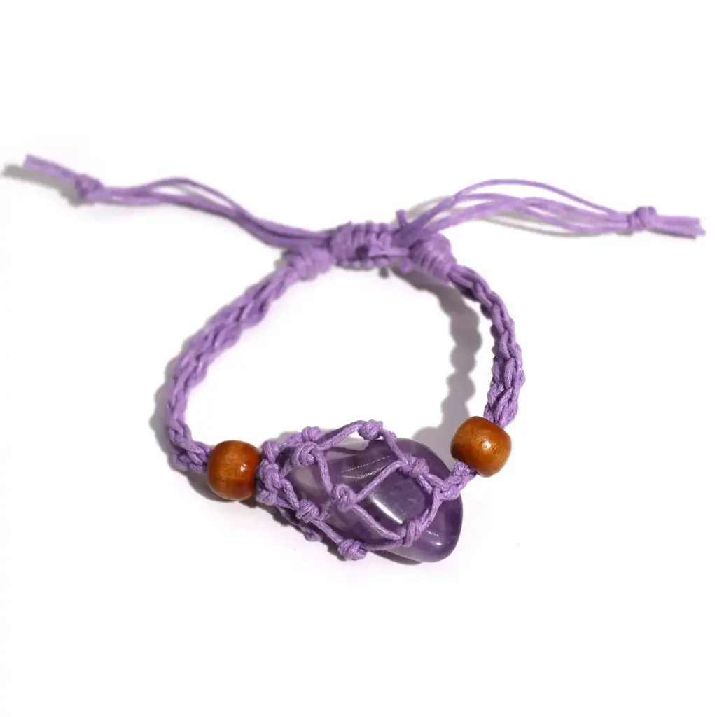 Gemstone Bracelet Cord – Purple | www.artisangoods.co.uk 6