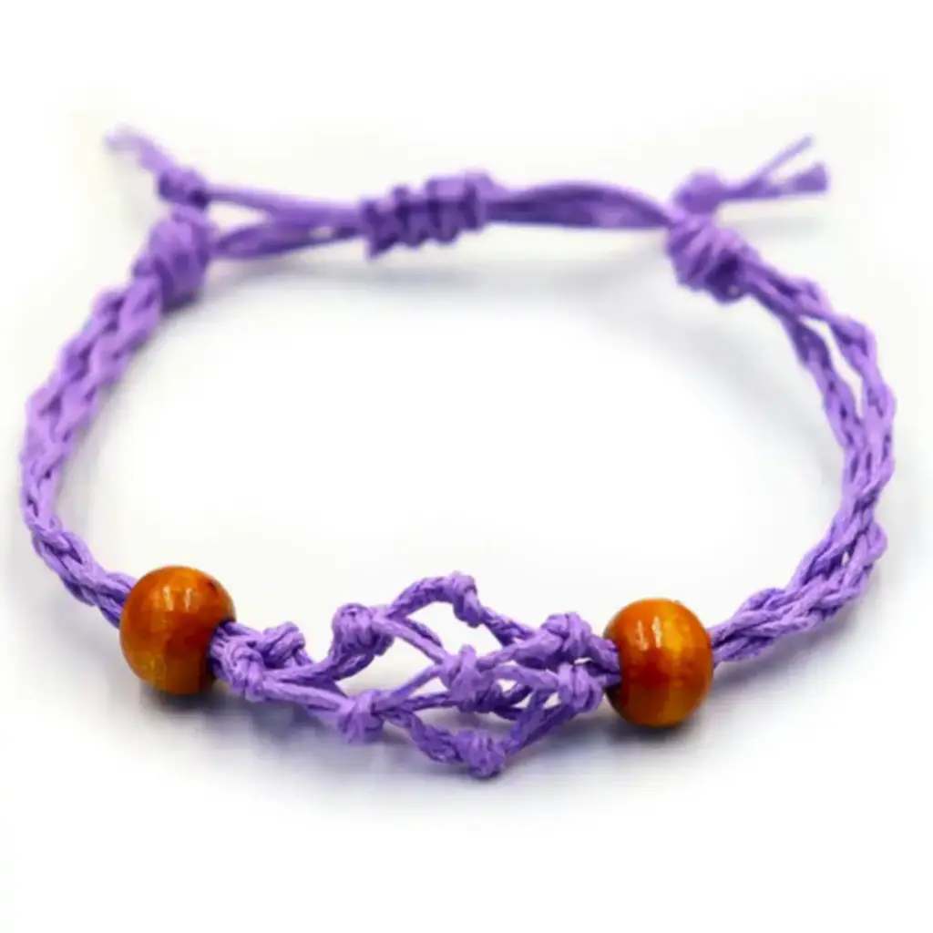 Gemstone Bracelet Cord – Purple | www.artisangoods.co.uk 4