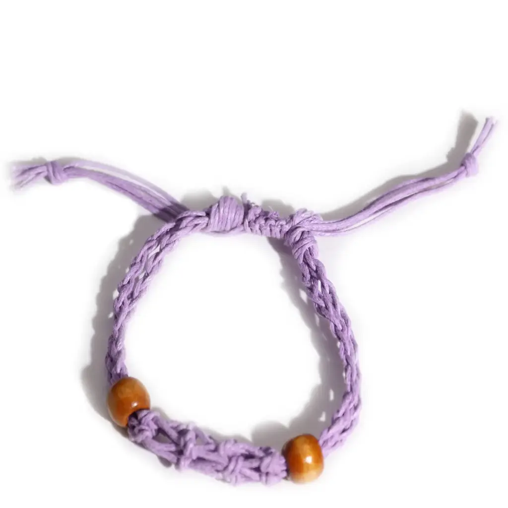 Gemstone Bracelet Cord – Purple | www.artisangoods.co.uk 2