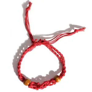 Gemstone Bracelet Cord – Red | www.artisangoods.co.uk 2