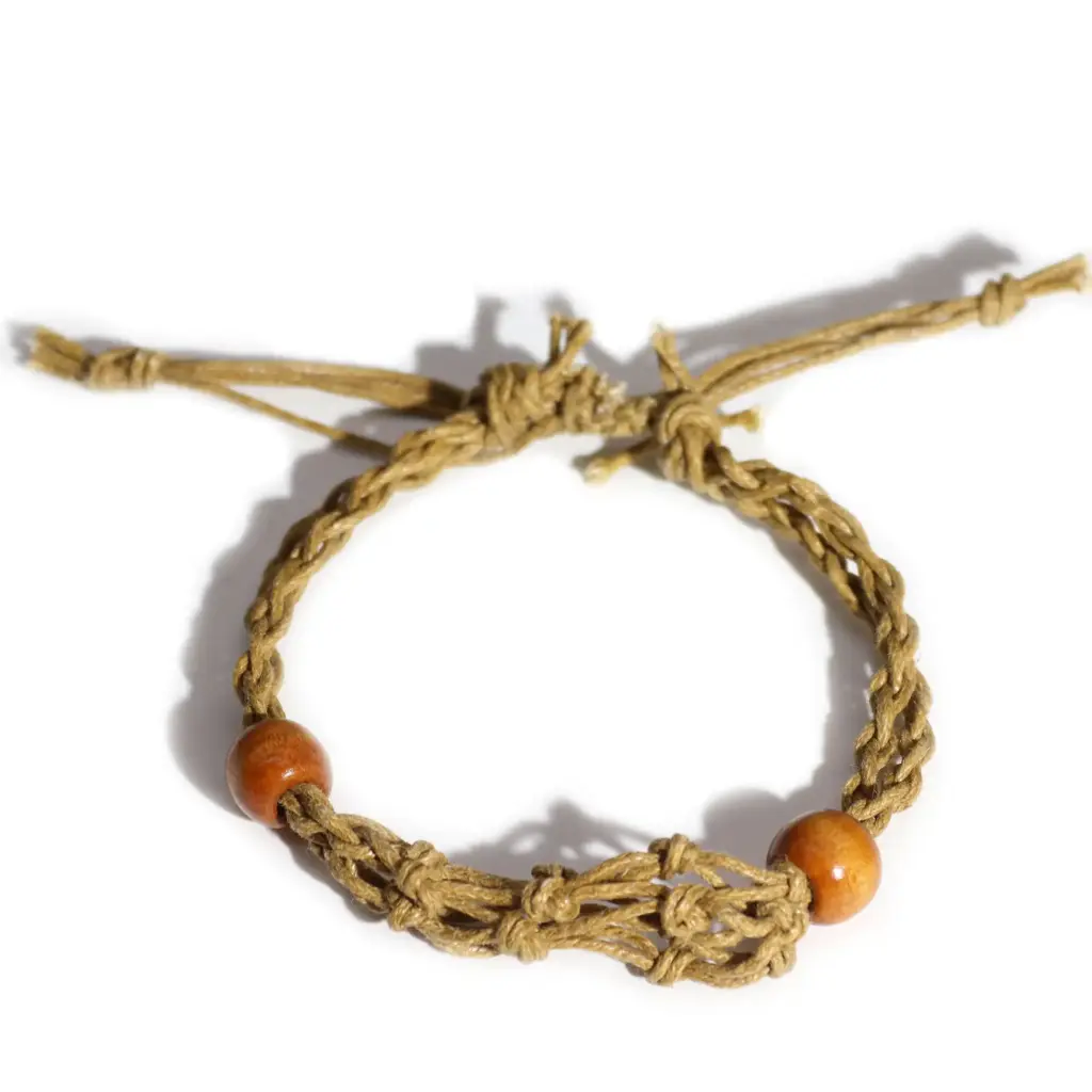 Gemstone Bracelet Cord – Sand | www.artisangoods.co.uk