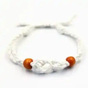 Gemstone Bracelet Cord – White | www.artisangoods.co.uk 1