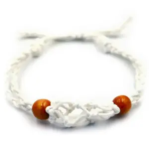 Gemstone Bracelet Cord – White | www.artisangoods.co.uk 3