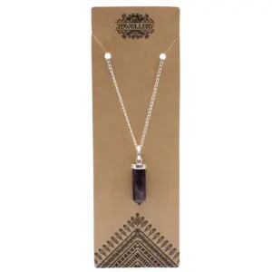 Gemstone Classic Point Pendant – Amethyst | www.artisangoods.co.uk 2
