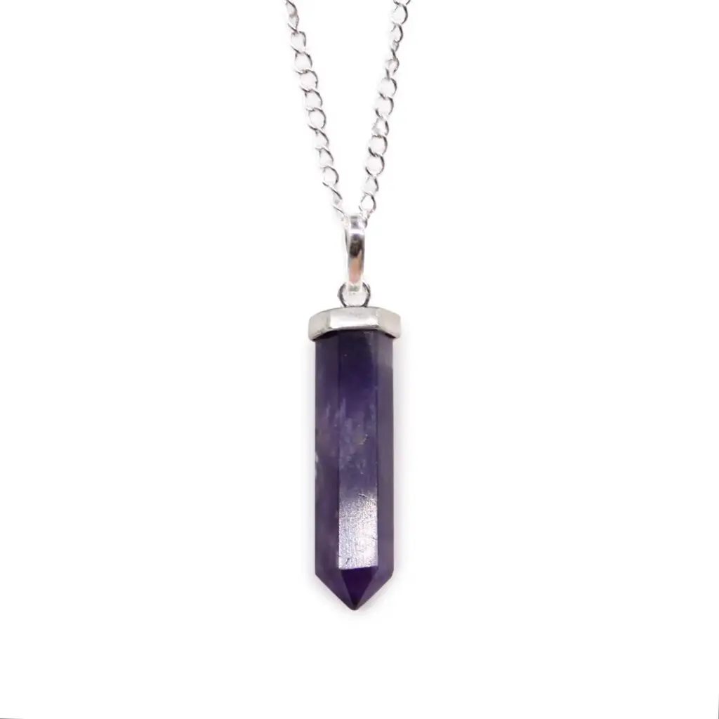 Gemstone Classic Point Pendant – Amethyst | www.artisangoods.co.uk