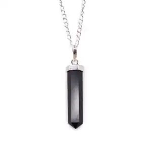 Gemstone Classic Point Pendant – Black Agate | www.artisangoods.co.uk 1