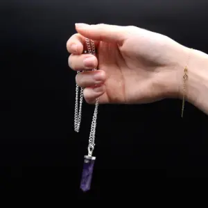 Gemstone Classic Point Pendant – Rock Quartz | www.artisangoods.co.uk 4