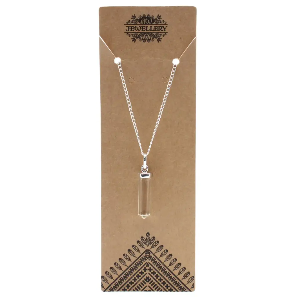 Gemstone Classic Point Pendant – Rock Quartz | www.artisangoods.co.uk 2 Gemstone Classic Point Pendant – Rock Quartz | www.artisangoods.co.uk 2