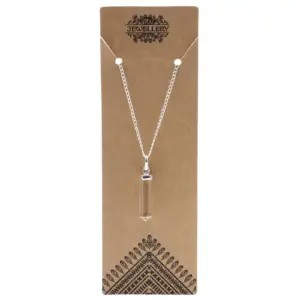 Gemstone Classic Point Pendant – Rock Quartz | www.artisangoods.co.uk 2