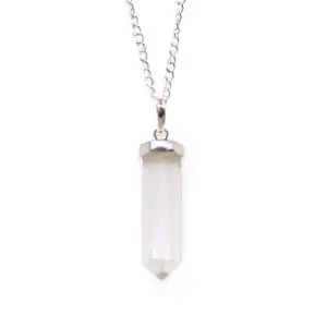 Gemstone Classic Point Pendant – Rock Quartz | www.artisangoods.co.uk 1