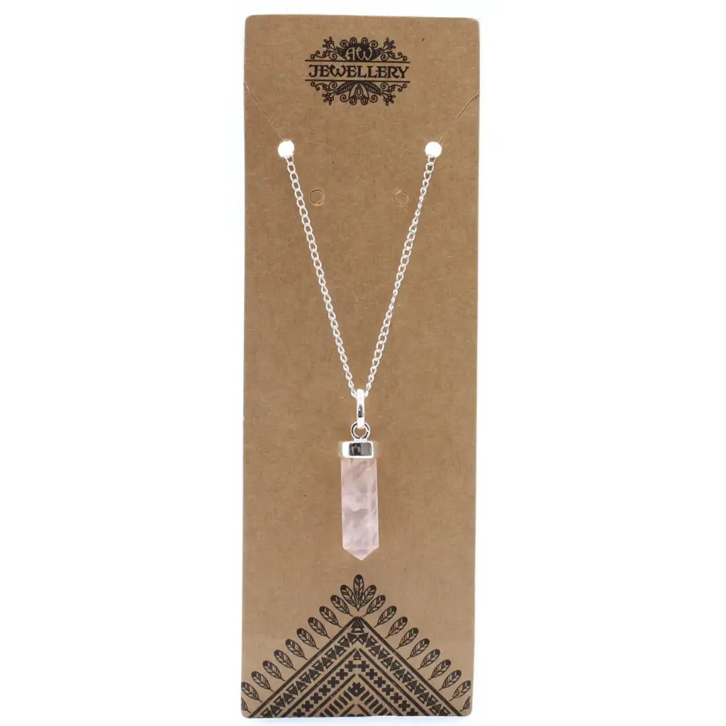 Gemstone Classic Point Pendant – Rose Quartz | www.artisangoods.co.uk 2 Gemstone Classic Point Pendant – Rose Quartz | www.artisangoods.co.uk 2